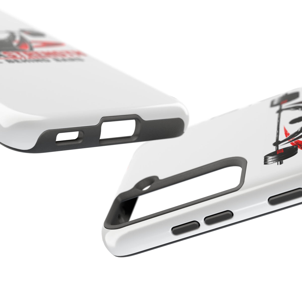 Ultra Strength 'Life Behind Bars' Tough Phone Case — Weightlifting Barbell Design
