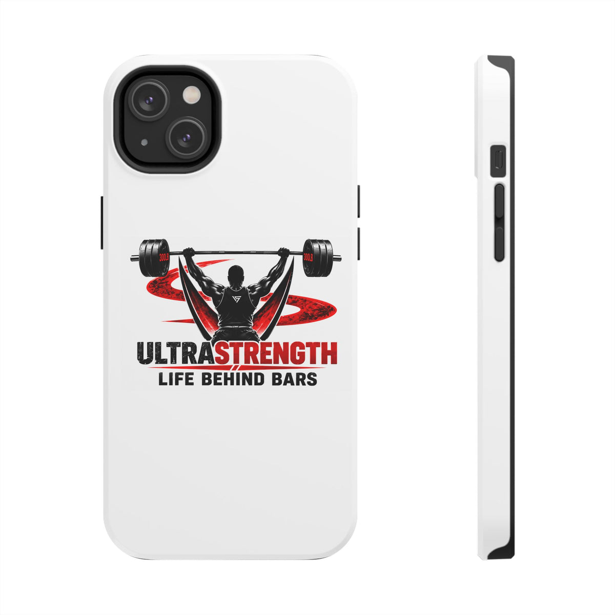 Ultra Strength 'Life Behind Bars' Tough Phone Case — Weightlifting Barbell Design