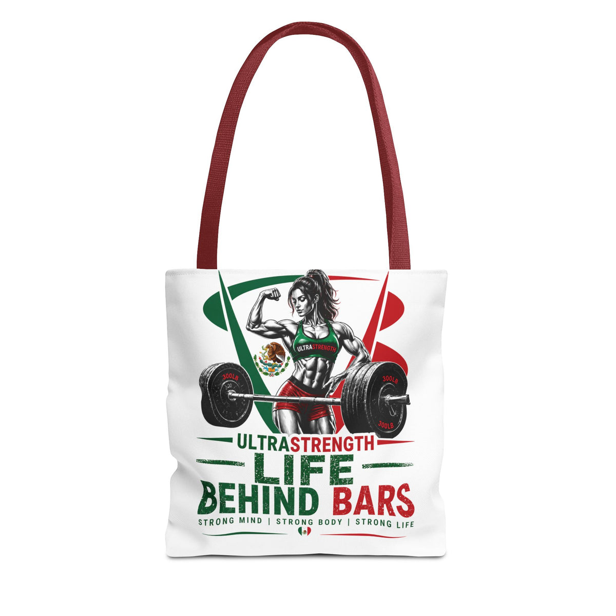 Life Behind Bars Weightlifting Tote Bag — Ultra Strength Fitness Gym Bag