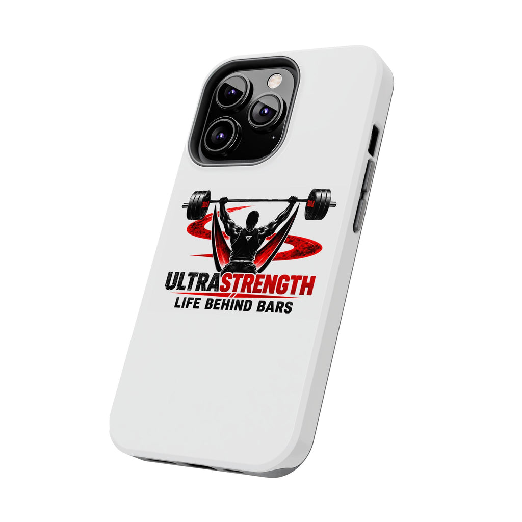 Ultra Strength 'Life Behind Bars' Tough Phone Case — Weightlifting Barbell Design