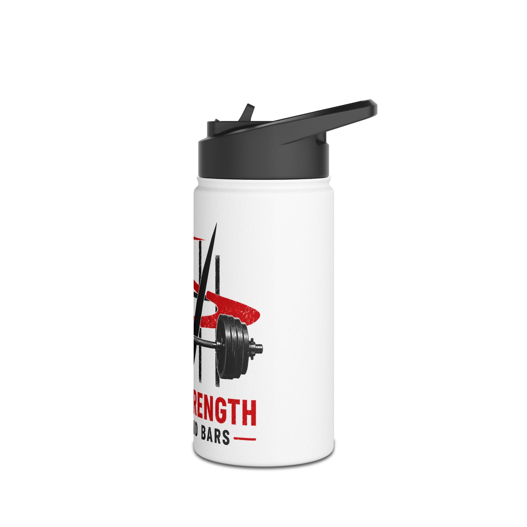 Stainless Steel Water Bottle — “Ultrastrength: Life Behind Bars” Weightlifting Bottle