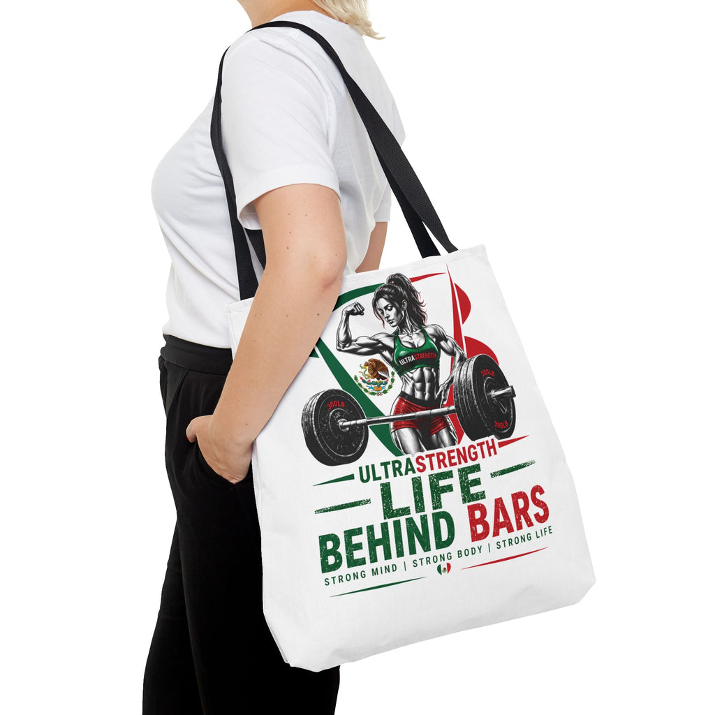 Life Behind Bars Weightlifting Tote Bag — Ultra Strength Fitness Gym Bag