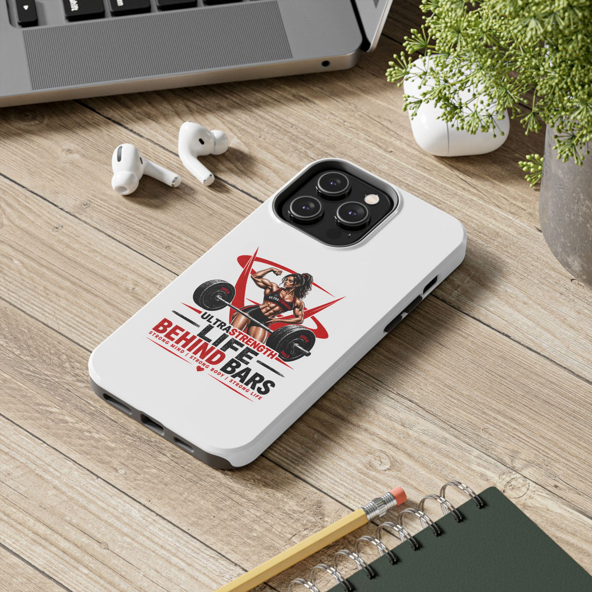 Phone Case — 'Life Behind Bars' Weightlifting Strength Gym Phone Cover