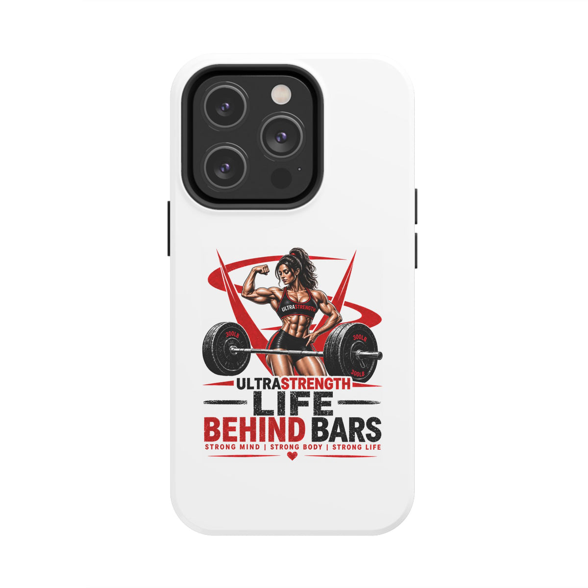 Phone Case — 'Life Behind Bars' Weightlifting Strength Gym Phone Cover