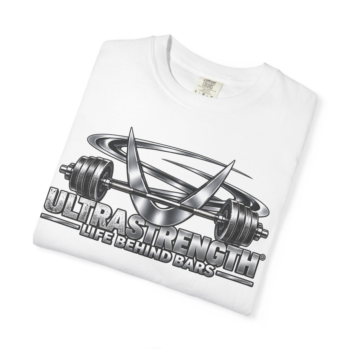 Strength Barbell T-Shirt – "UltraStrength: Life Behind Bars" Gym Tee
