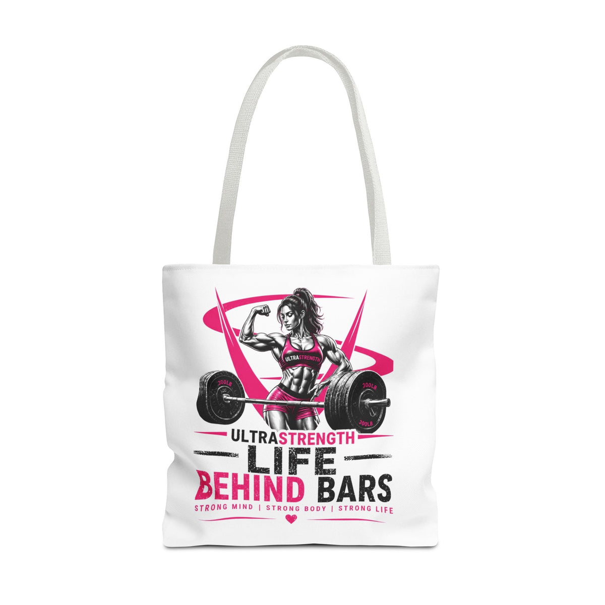 Fitness Tote Bag — "Life Behind Bars" Weightlifting Gym Bag