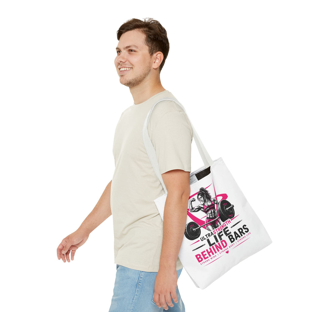 Fitness Tote Bag — "Life Behind Bars" Weightlifting Gym Bag