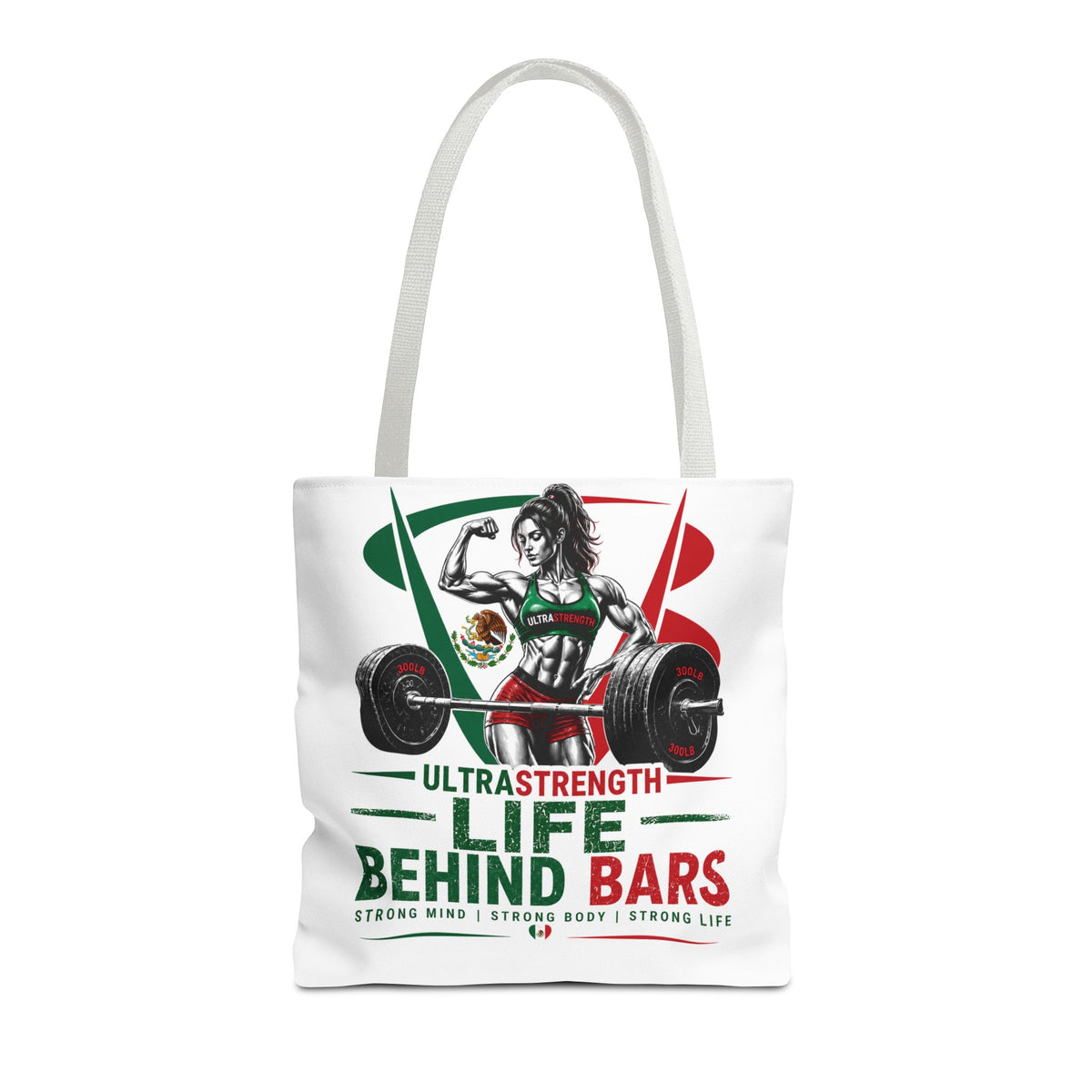 Life Behind Bars Weightlifting Tote Bag — Ultra Strength Fitness Gym Bag