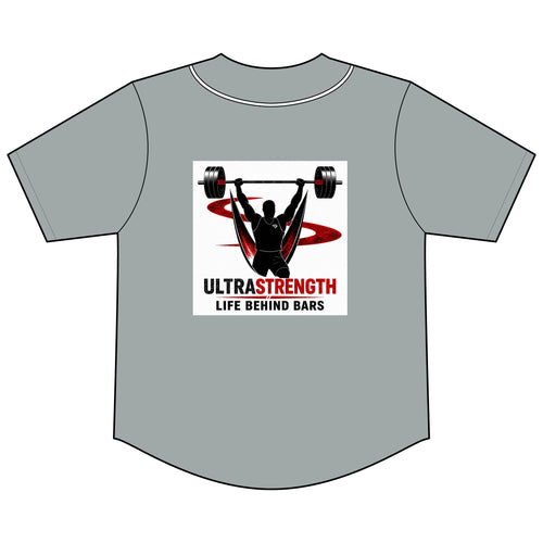 Baseball Jersey — UltraStrength "Life Behind Bars" Weightlifting Tee