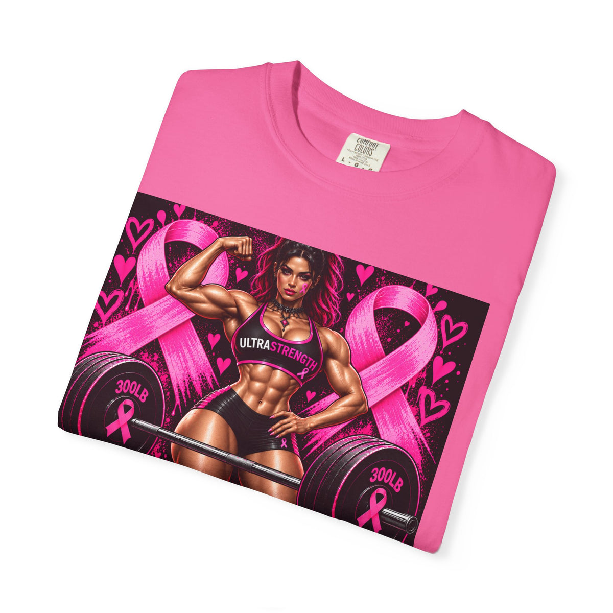 Breast Cancer Ultra Strength Gym T-Shirt — "Ultra Strength: Life Behind Bars"
