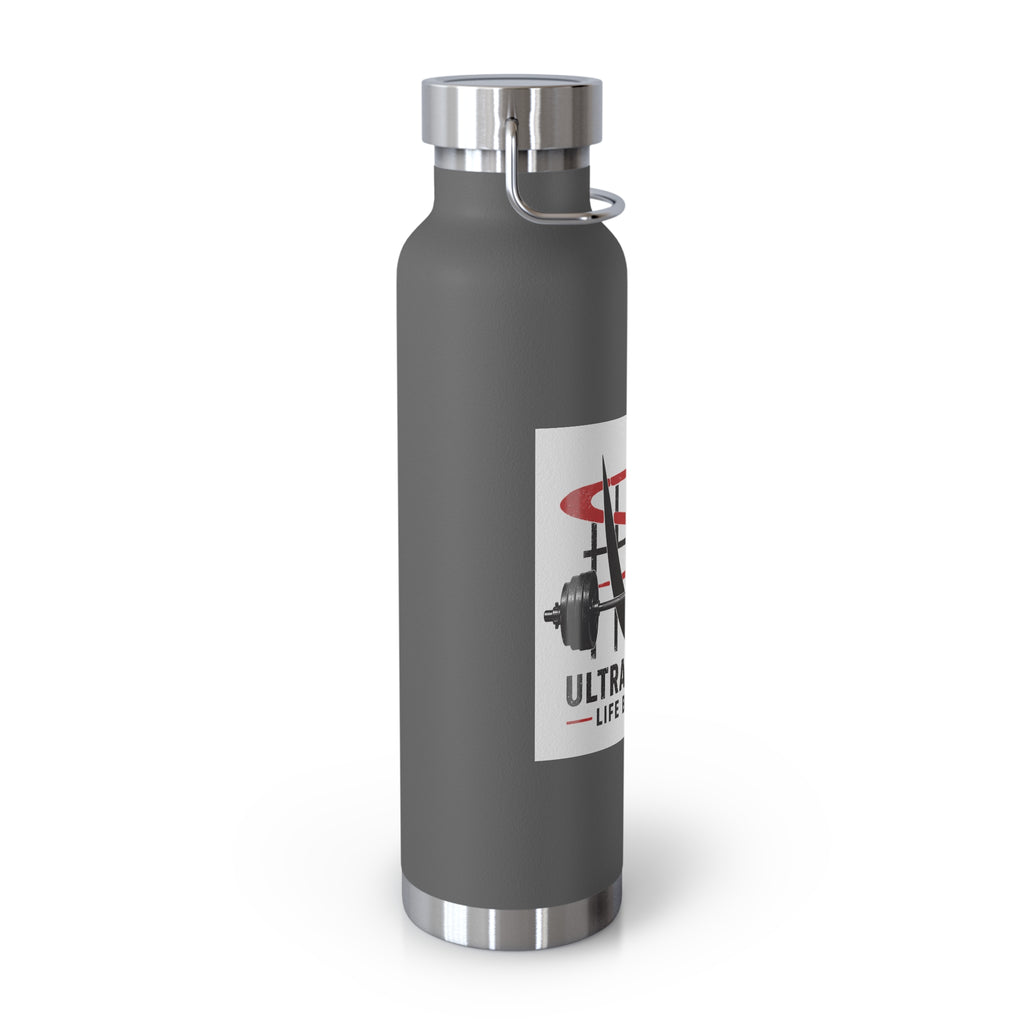 Insulated 22oz Water Bottle — "Ultrastrength: Life Behind Bars" Gym Stainless Vacuum Bottle