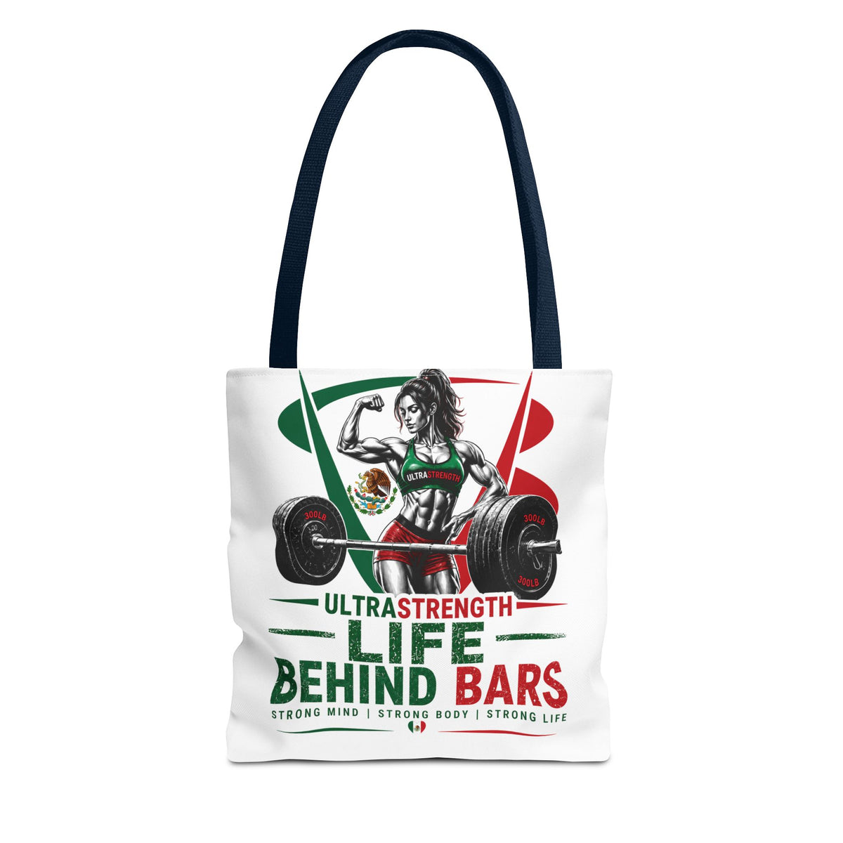 Life Behind Bars Weightlifting Tote Bag — Ultra Strength Fitness Gym Bag