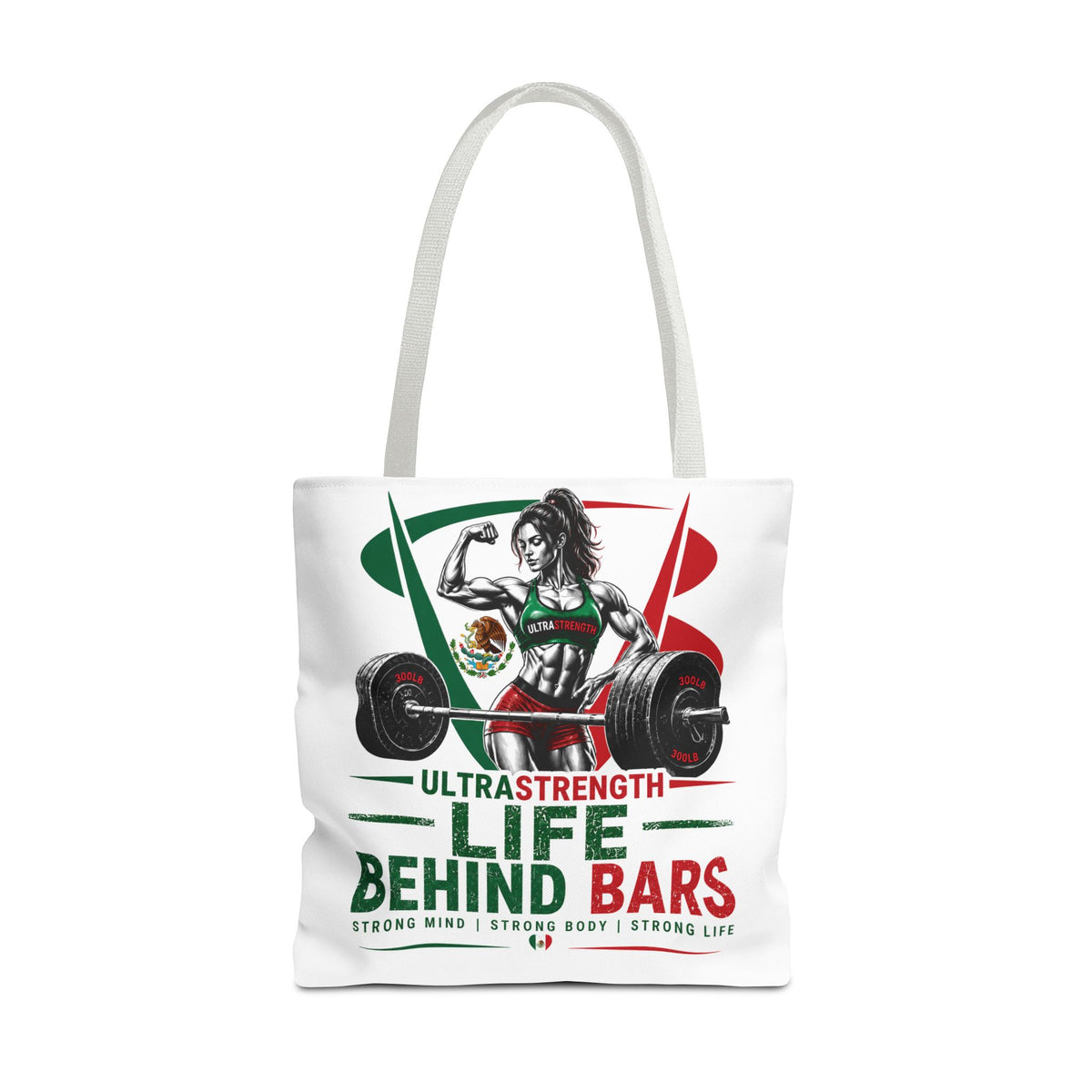 Life Behind Bars Weightlifting Tote Bag — Ultra Strength Fitness Gym Bag