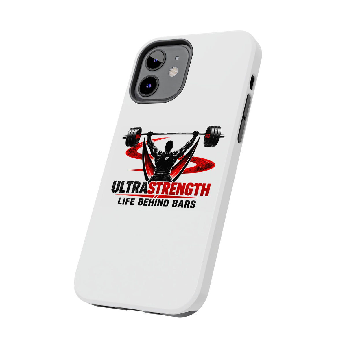 Ultra Strength 'Life Behind Bars' Tough Phone Case — Weightlifting Barbell Design