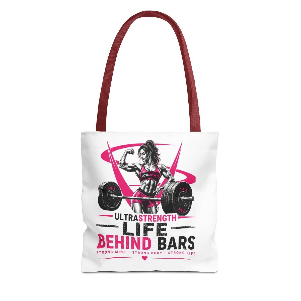 Fitness Tote Bag — "Life Behind Bars" Weightlifting Gym Bag