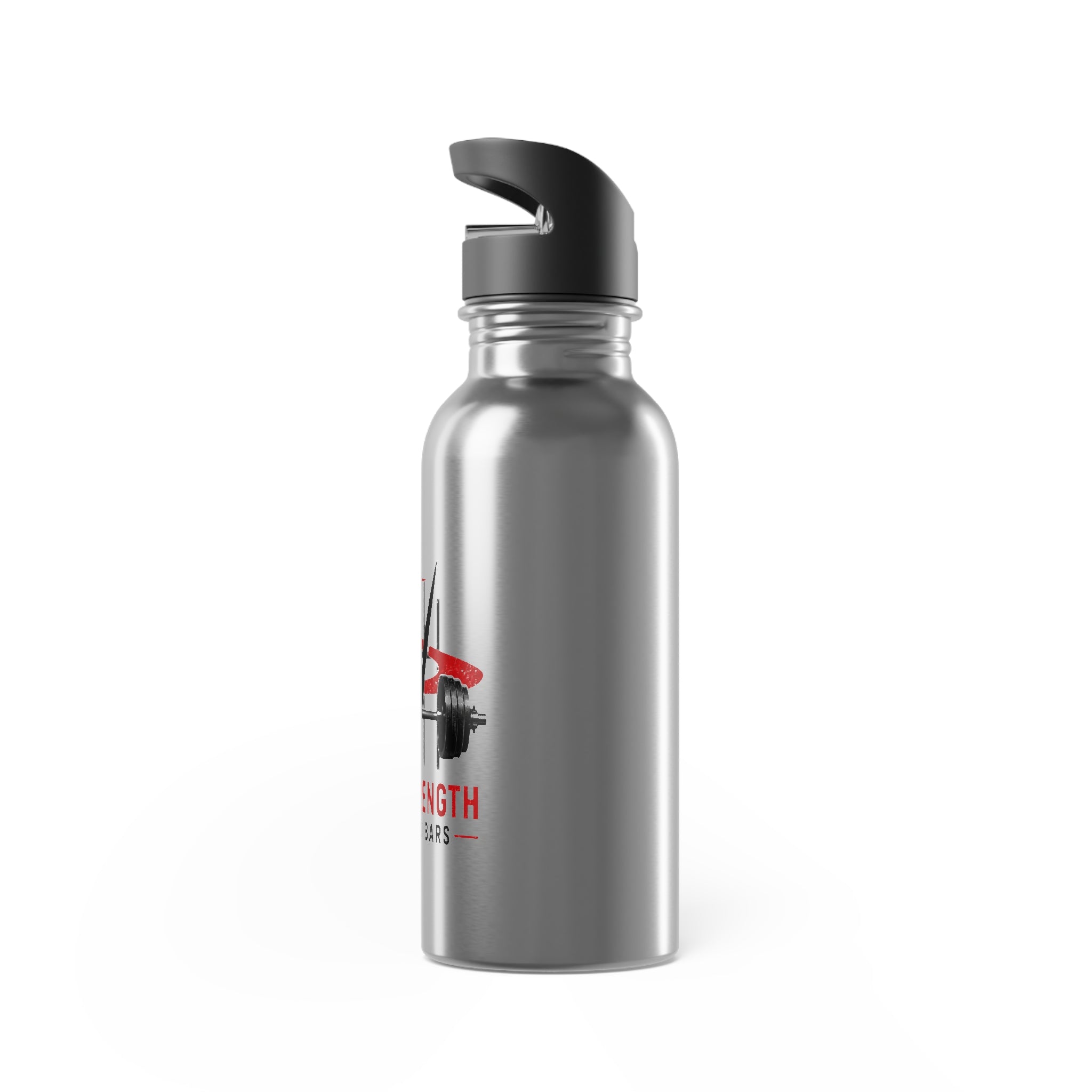 20oz Stainless Steel Water Bottle with Straw — Transparent Racing Car Logo