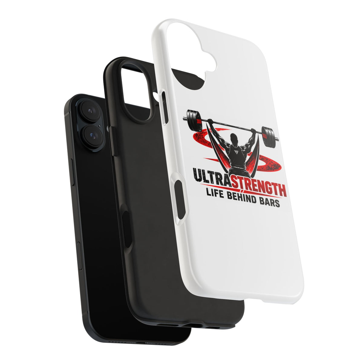 Ultra Strength 'Life Behind Bars' Tough Phone Case — Weightlifting Barbell Design