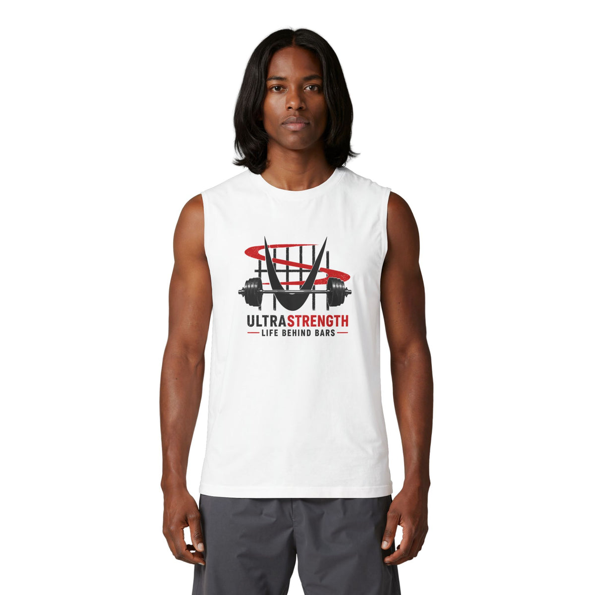 Muscle Tank — UltraStrength “Life Behind Bars” Gym Tank Top