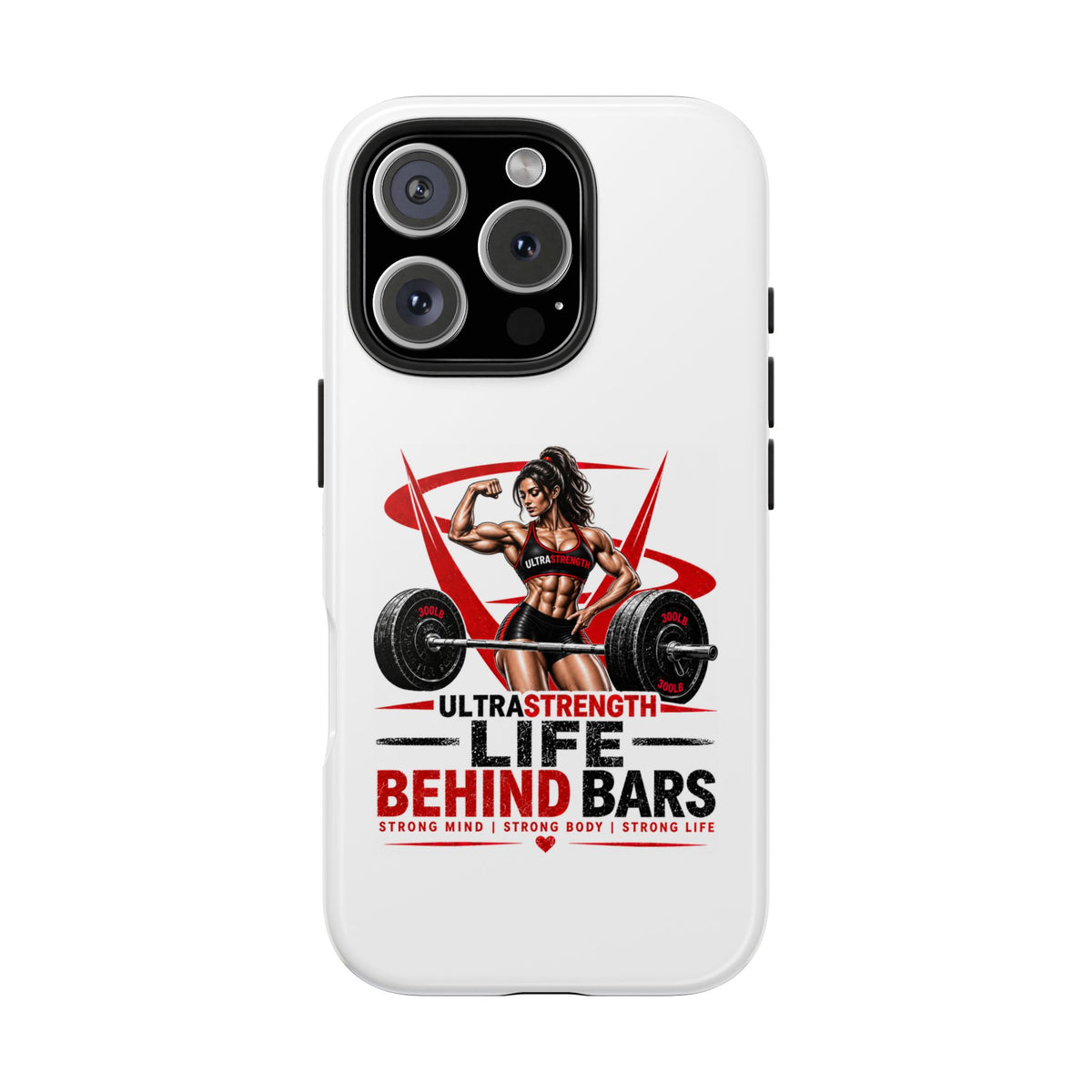 Phone Case — 'Life Behind Bars' Weightlifting Strength Gym Phone Cover