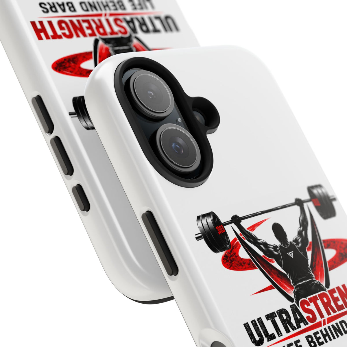 Ultra Strength 'Life Behind Bars' Tough Phone Case — Weightlifting Barbell Design