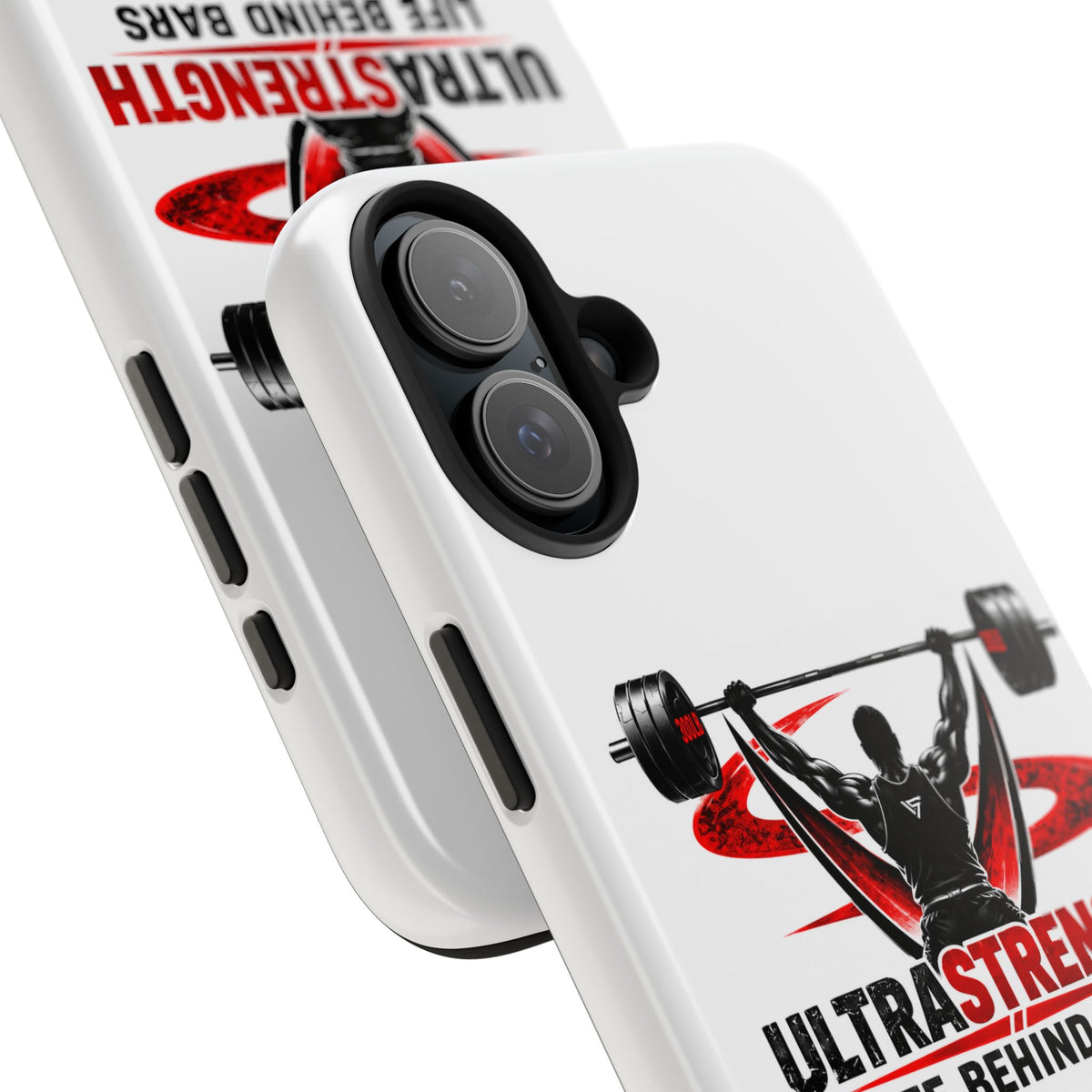 Ultra Strength 'Life Behind Bars' Tough Phone Case — Weightlifting Barbell Design