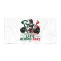 Beach Towel — "Life Behind Bars" Weightlifting Fitness Towel