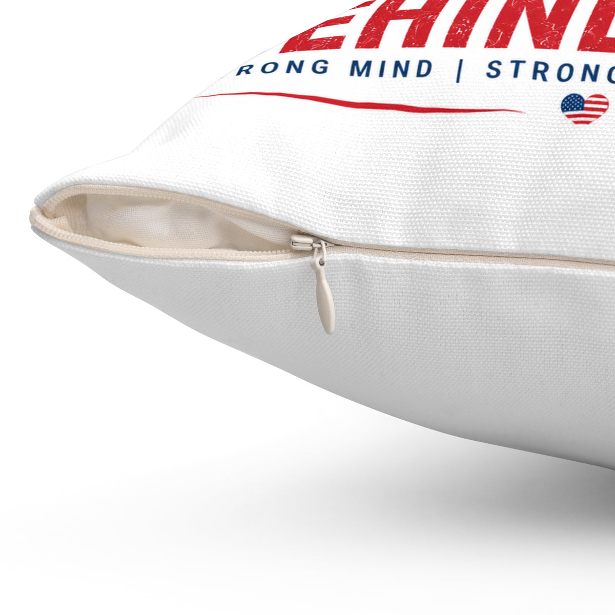 Life Behind Bars Pillow — Patriotic Female Weightlifting Barbell Throw Pillow