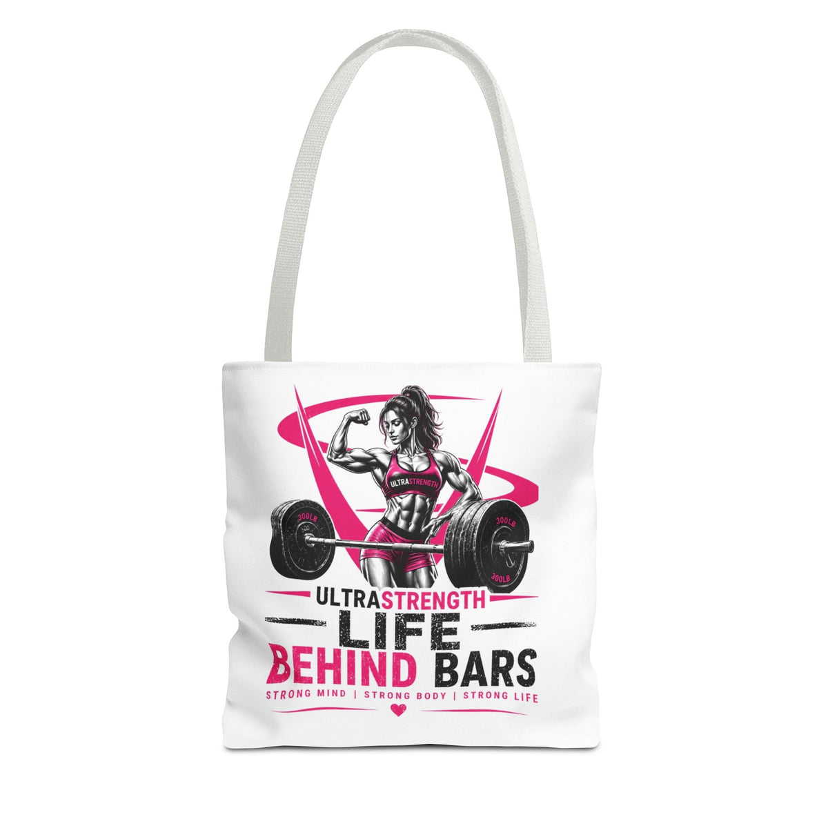 Fitness Tote Bag — "Life Behind Bars" Weightlifting Gym Bag
