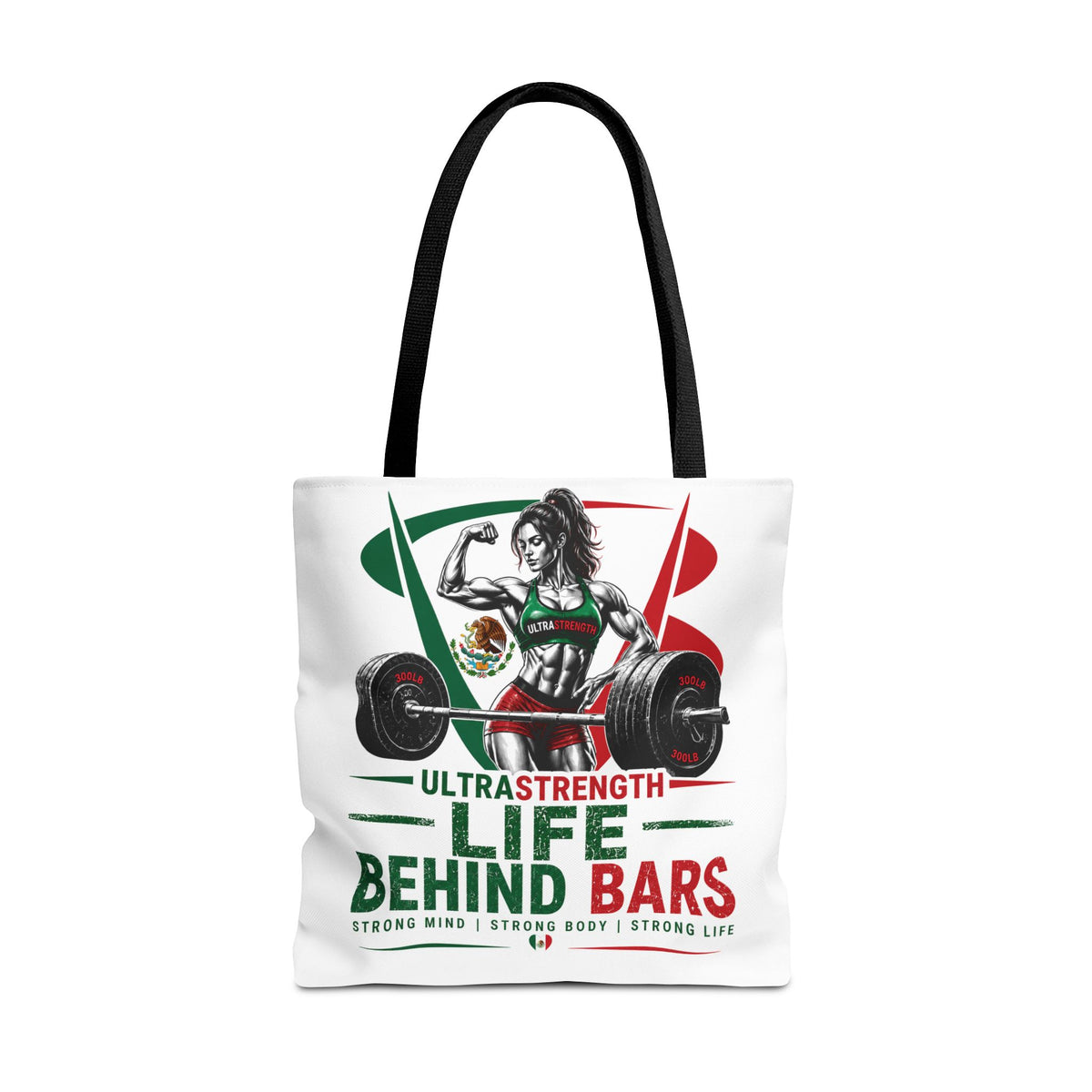 Life Behind Bars Weightlifting Tote Bag — Ultra Strength Fitness Gym Bag