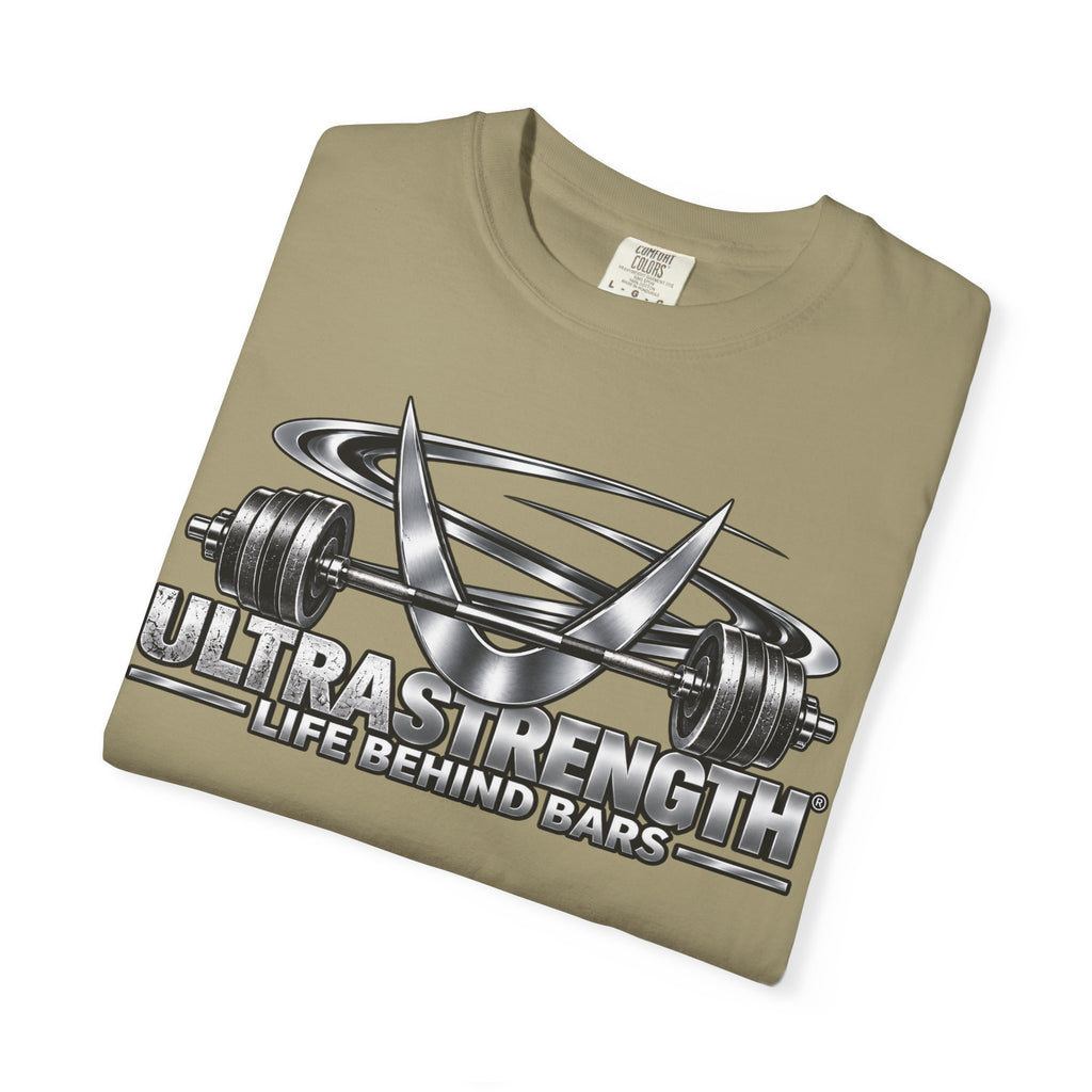 Strength Barbell T-Shirt – "UltraStrength: Life Behind Bars" Gym Tee