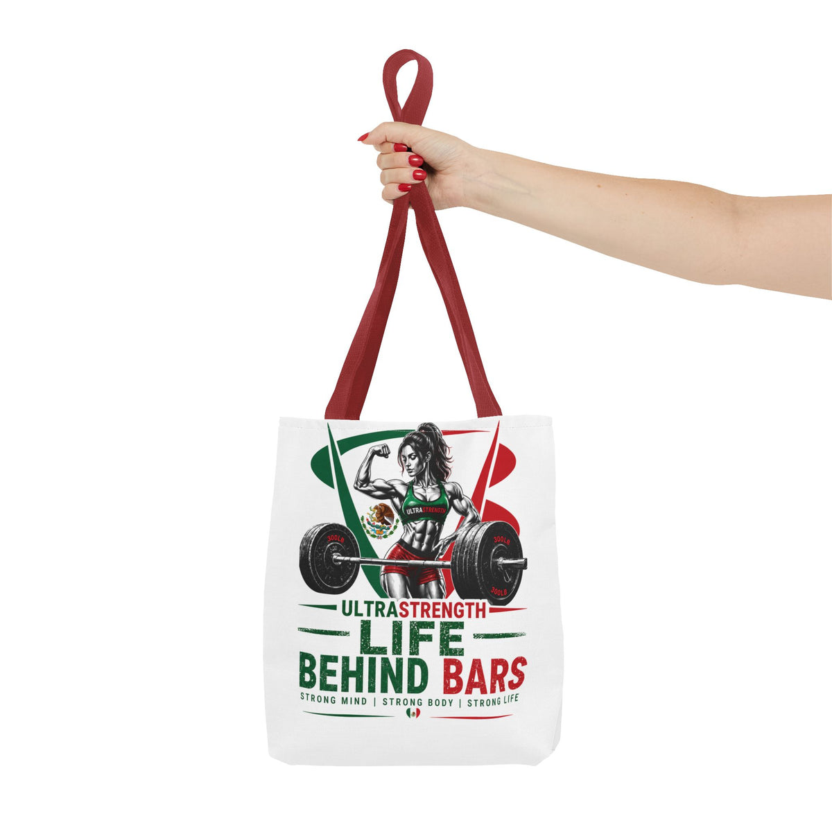 Life Behind Bars Weightlifting Tote Bag — Ultra Strength Fitness Gym Bag