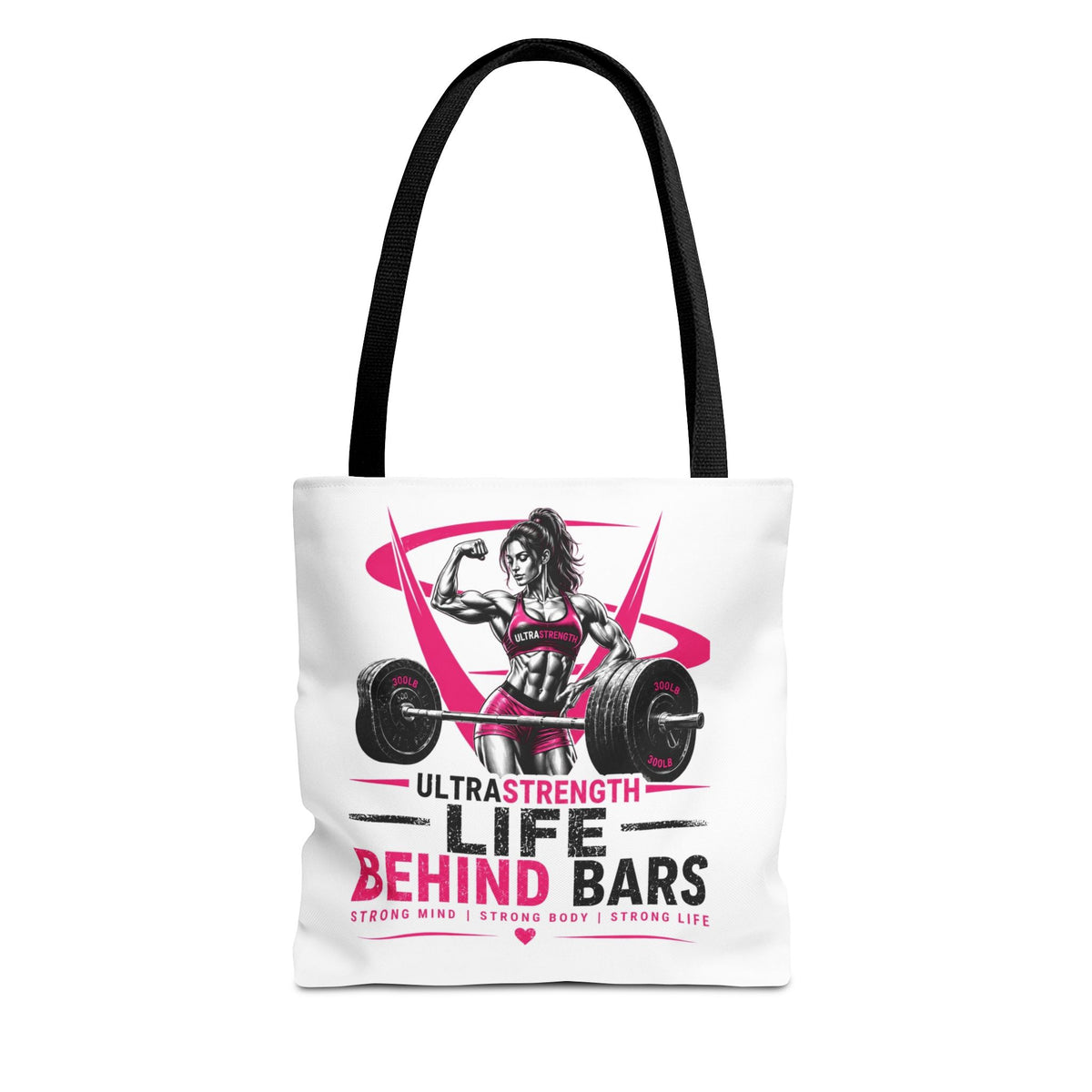 Fitness Tote Bag — "Life Behind Bars" Weightlifting Gym Bag