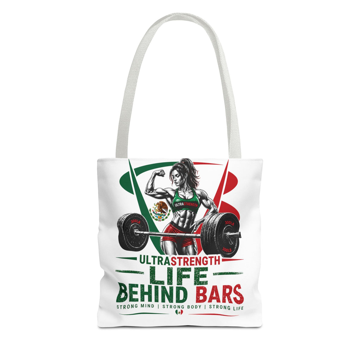 Life Behind Bars Weightlifting Tote Bag — Ultra Strength Fitness Gym Bag