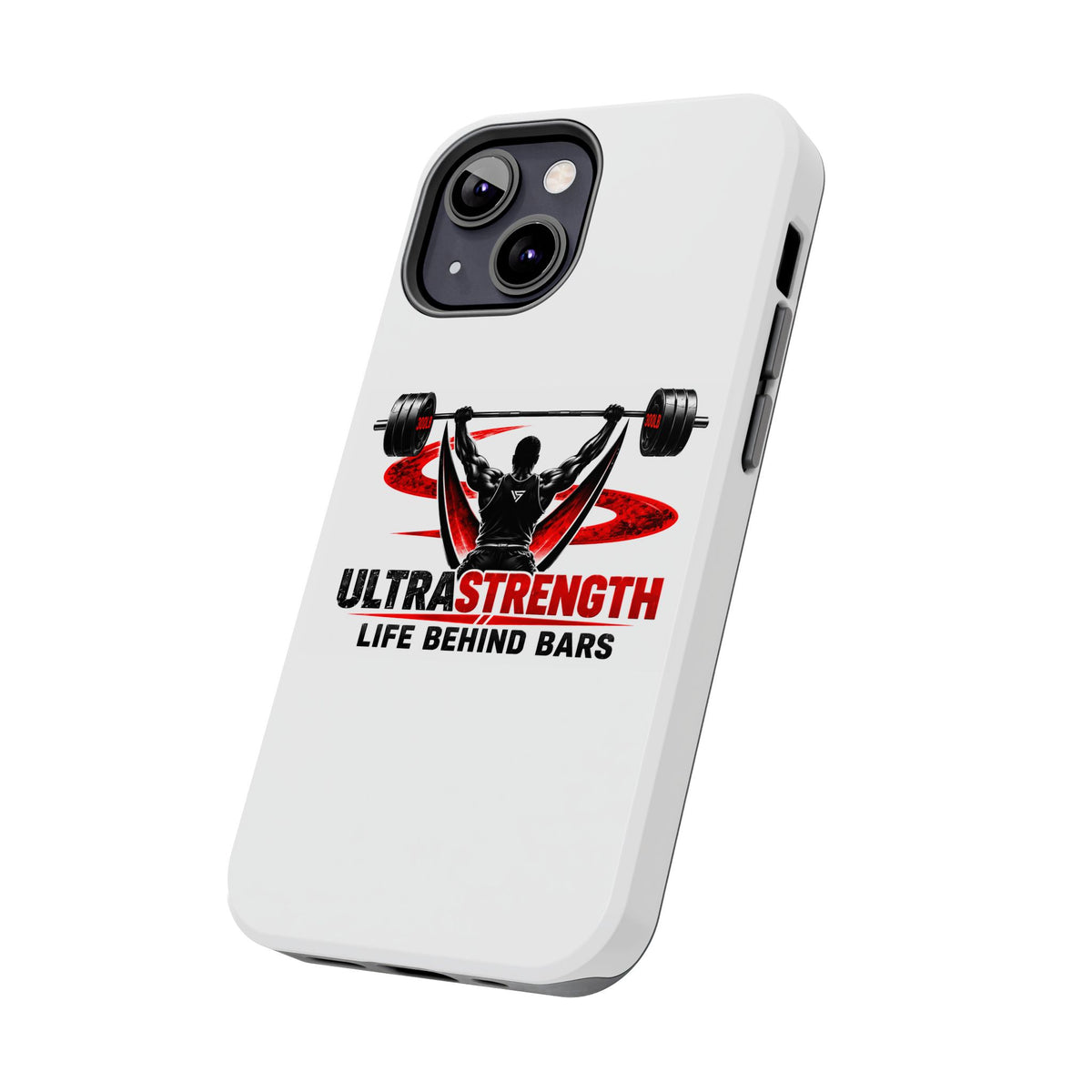 Ultra Strength 'Life Behind Bars' Tough Phone Case — Weightlifting Barbell Design