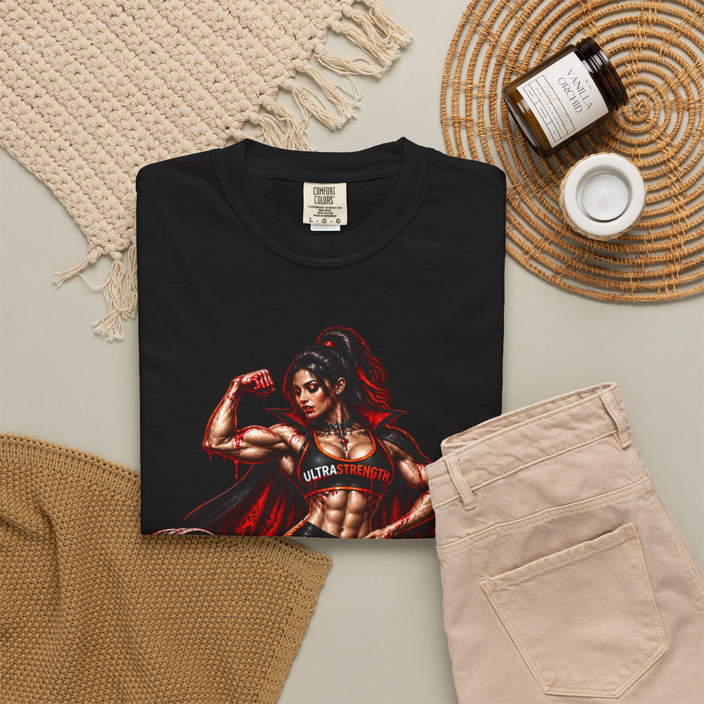 Weightlifting T-Shirt — "Life Behind Bars" Ultra Strength Gym Tee Halloween