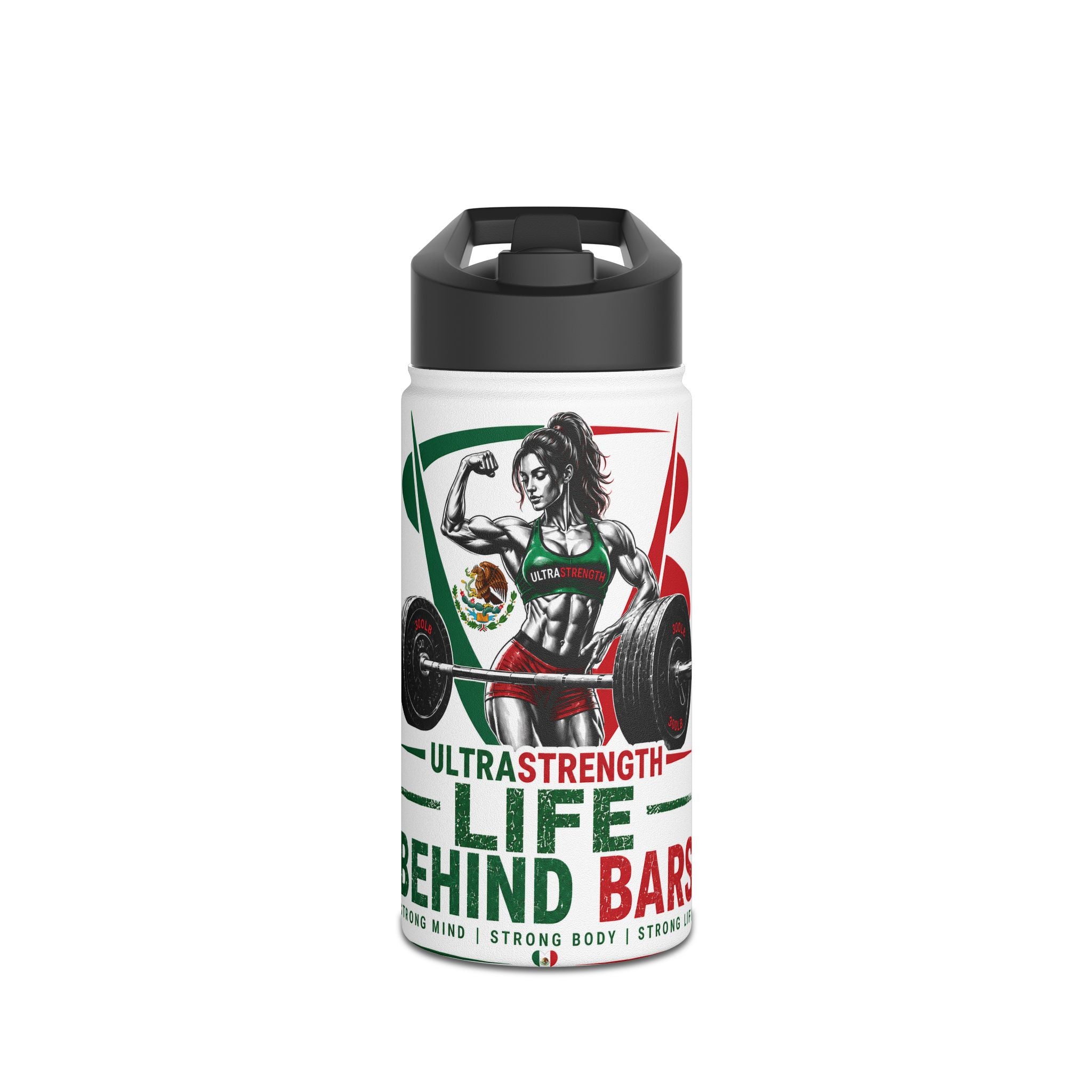 Ultra Strength 'Life Behind Bars' Stainless Steel Water Bottle