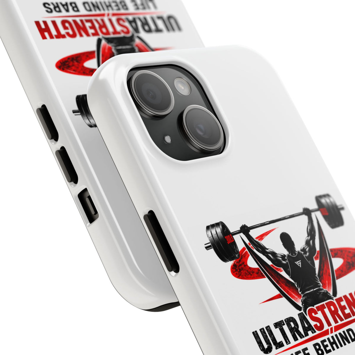 Ultra Strength 'Life Behind Bars' Tough Phone Case — Weightlifting Barbell Design