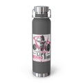 22oz Copper Vacuum Water Bottle — "Life Behind Bars" Weightlifting Design