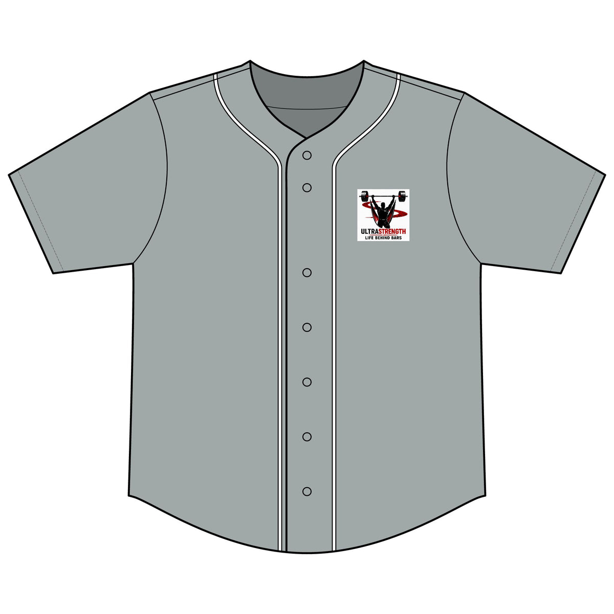 Baseball Jersey — UltraStrength "Life Behind Bars" Weightlifting Tee