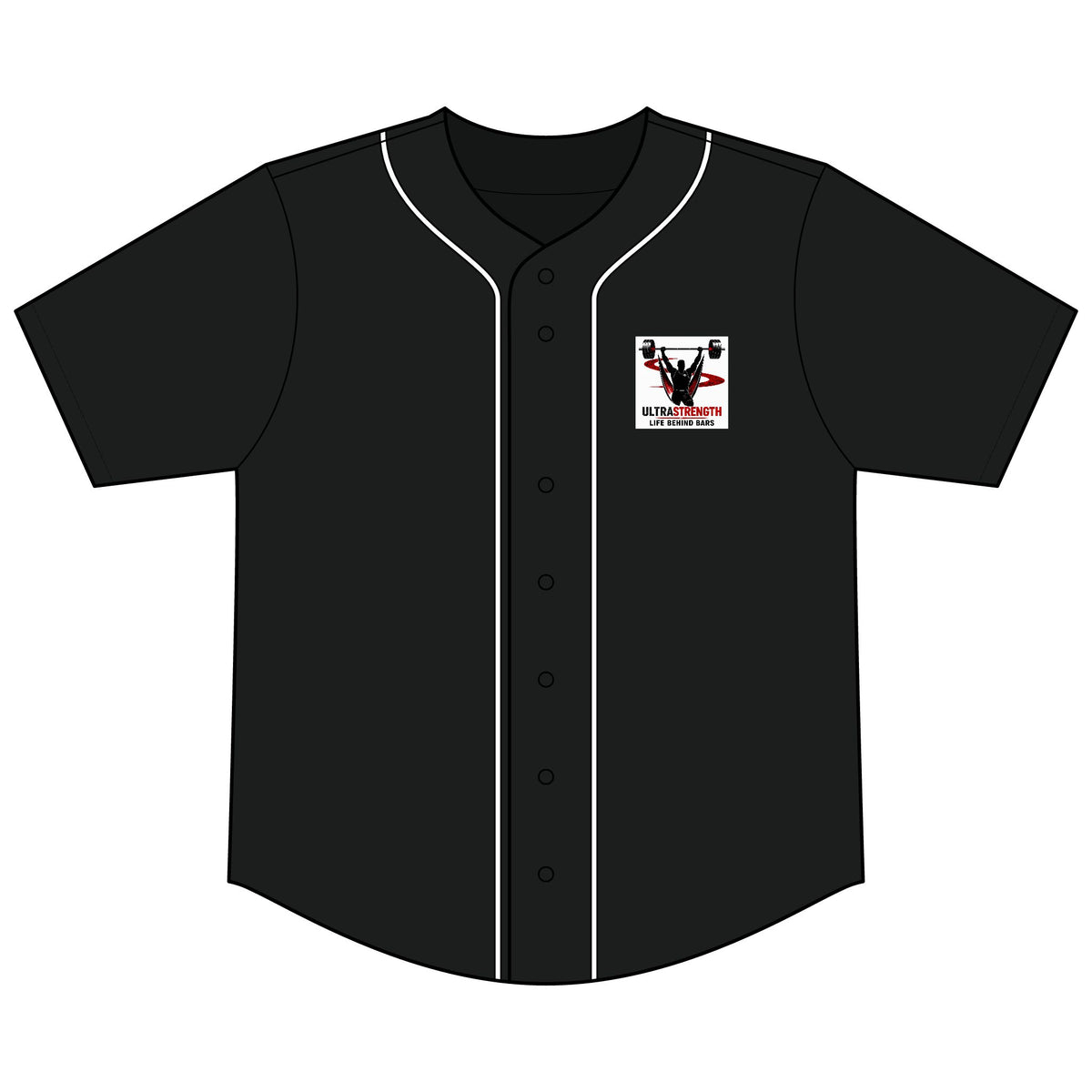 Baseball Jersey — UltraStrength "Life Behind Bars" Weightlifting Tee