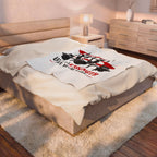 Velveteen Plush Blanket — Ultra Strength “Life Behind Bars” Weightlifting Throw
