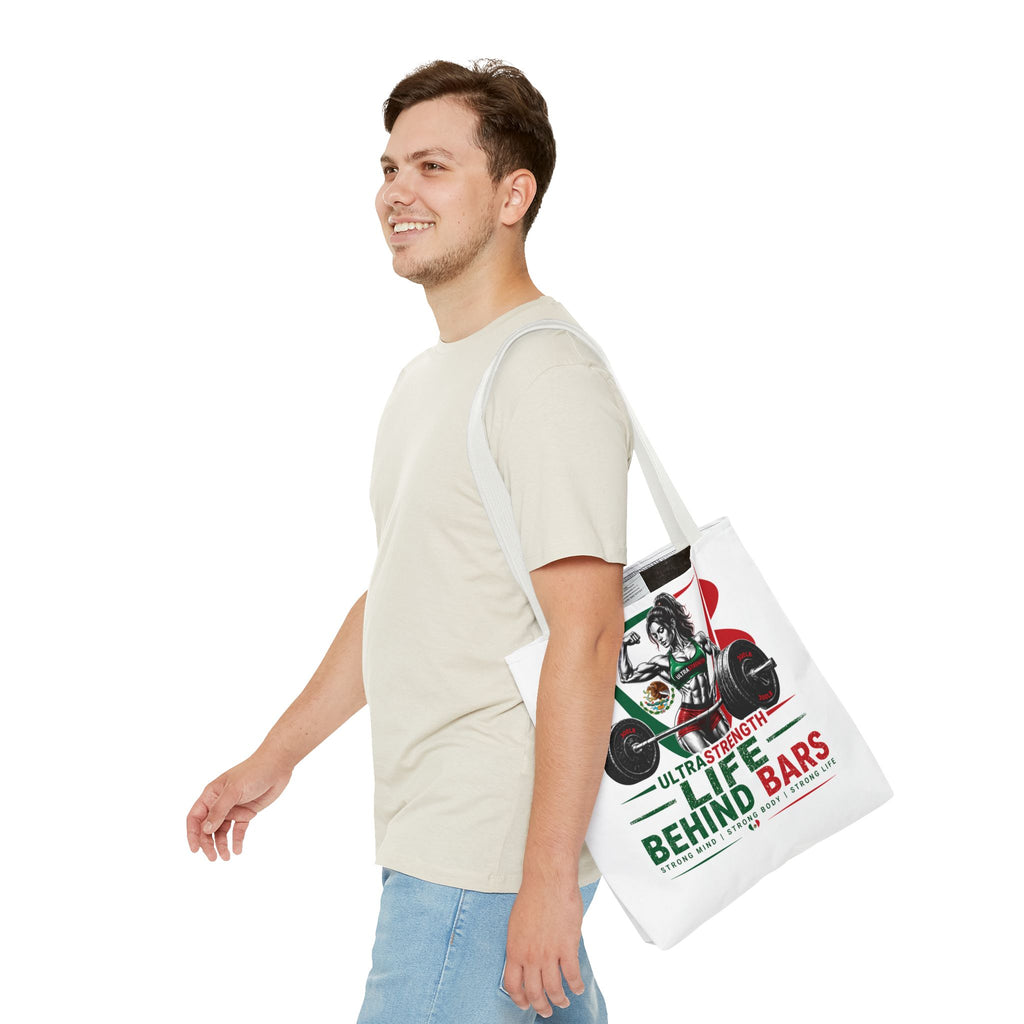 Life Behind Bars Weightlifting Tote Bag — Ultra Strength Fitness Gym Bag
