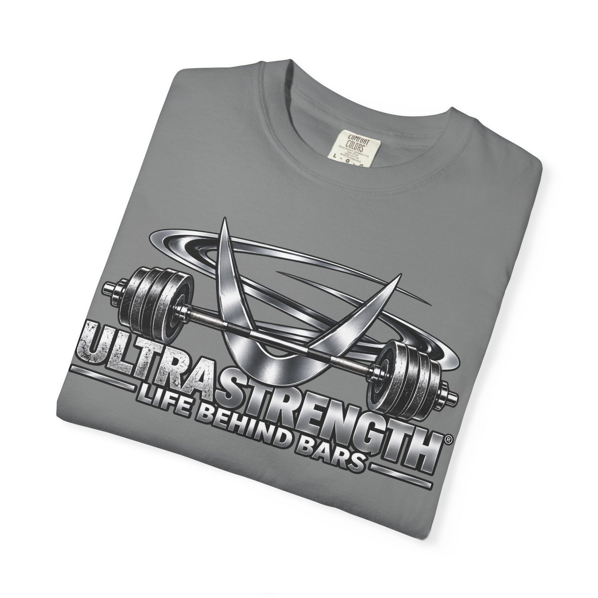 Strength Barbell T-Shirt – "UltraStrength: Life Behind Bars" Gym Tee