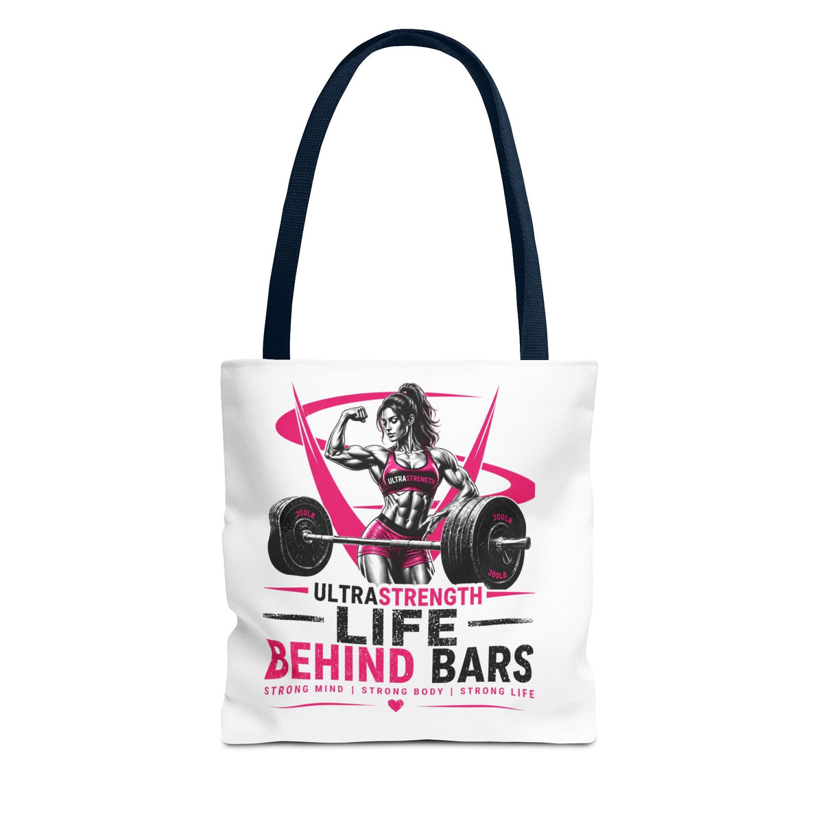 Fitness Tote Bag — "Life Behind Bars" Weightlifting Gym Bag