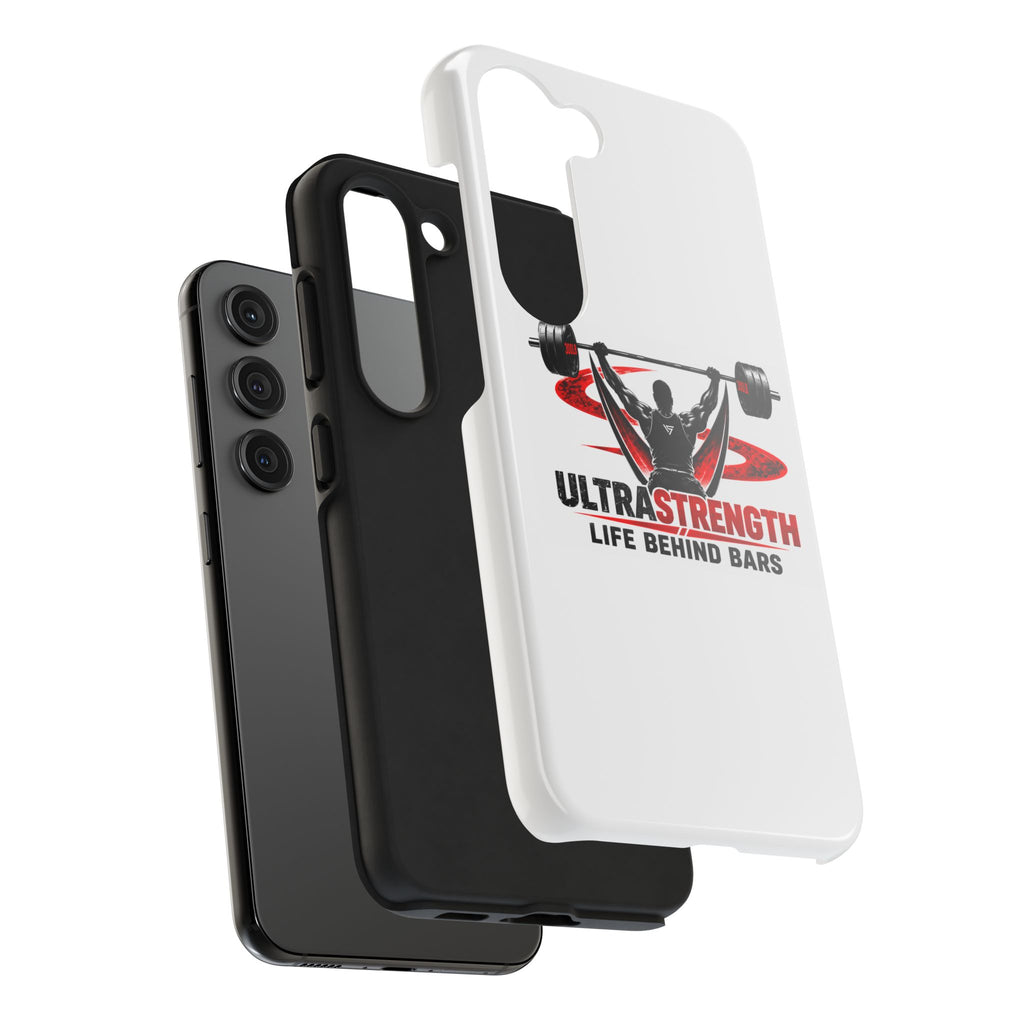 Ultra Strength 'Life Behind Bars' Tough Phone Case — Weightlifting Barbell Design