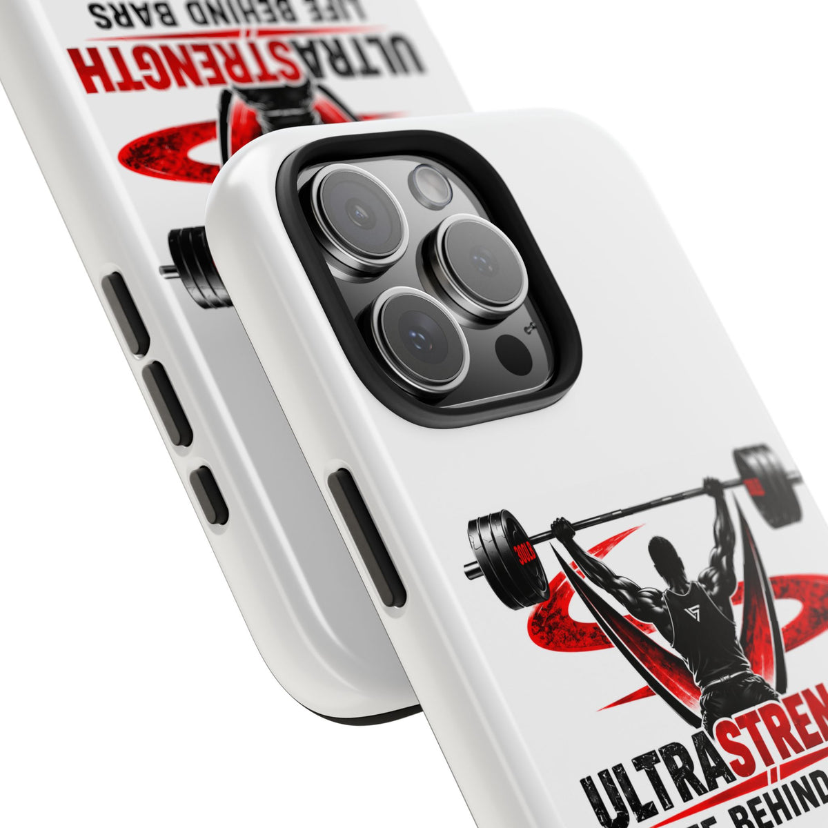 Ultra Strength 'Life Behind Bars' Tough Phone Case — Weightlifting Barbell Design