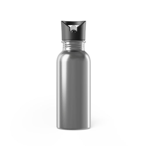 20oz Stainless Steel Water Bottle with Straw — Transparent Racing Car Logo