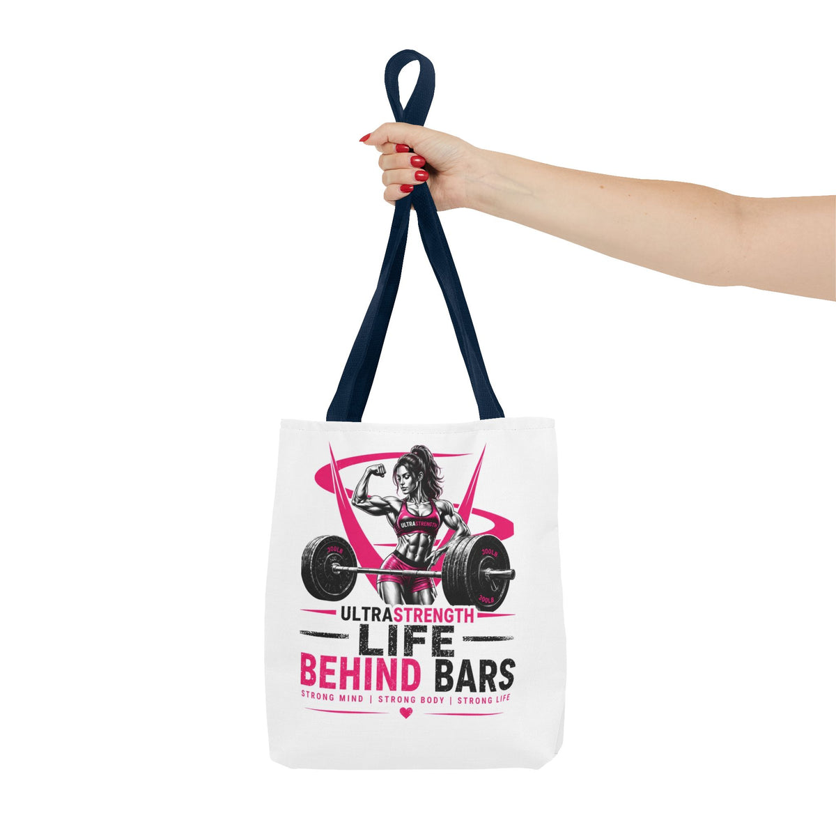 Fitness Tote Bag — "Life Behind Bars" Weightlifting Gym Bag