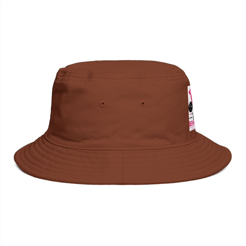 Bucket Hat — "Life Behind Bars" Weightlifting Retro Graphic