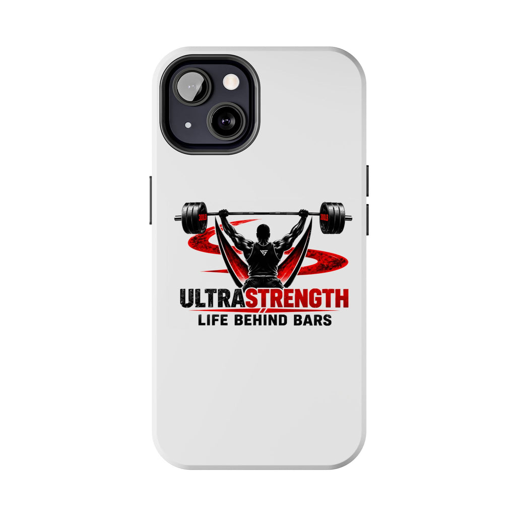 Ultra Strength 'Life Behind Bars' Tough Phone Case — Weightlifting Barbell Design